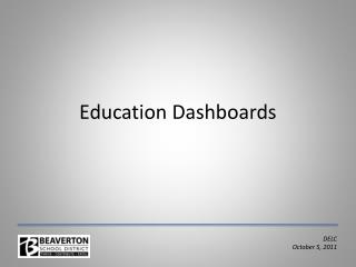 Education Dashboards