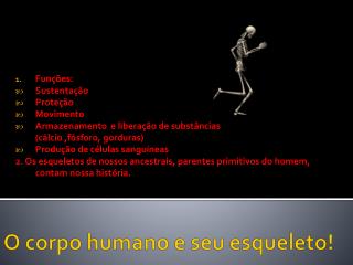 O corpo humano e seu esqueleto!