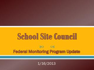 School Site Council