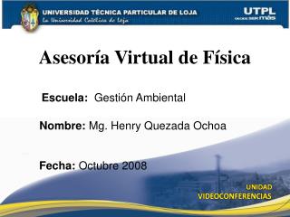 Asesoría Virtual de Física