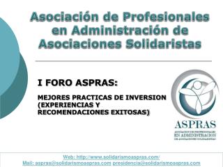 Asociación de Profesionales en Administración de Asociaciones Solidaristas