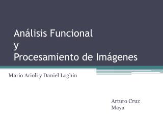 Análisis Funcional y Procesamiento de Imágenes