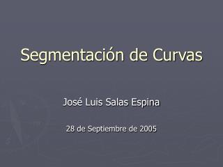 Segmentación de Curvas