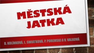 Městská jatka