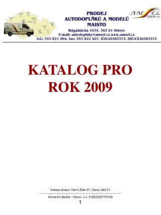 KATALOG PRO ROK 2009