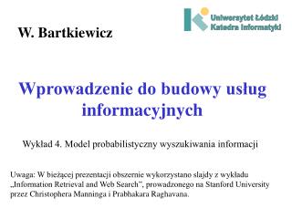 Wprowadzenie do budowy usług informacyjnych