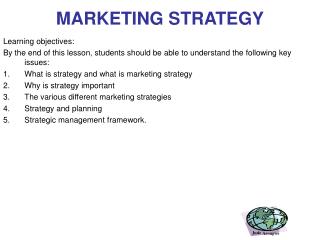 MARKETING STRATEGY