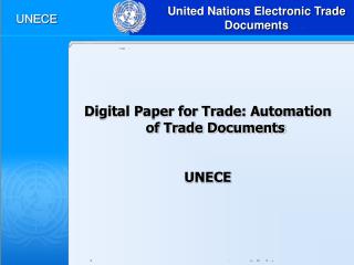 United Nations Electronic Trade Documents