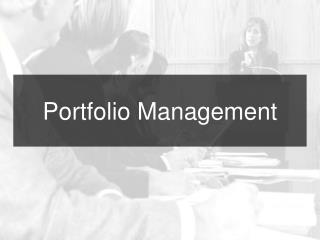 Portfolio Management