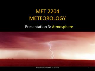 MET 2204 METEOROLOGY