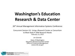 Washington’s Education Research &amp; Data Center