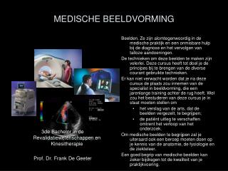 MEDISCHE BEELDVORMING