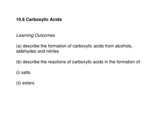 Making Carboxylic Acids by hydrolysing nitriles