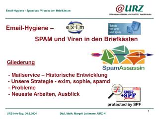 Email-Hygiene - Spam und Viren in den Briefkästen