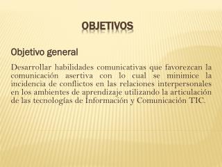 OBJETIVOS