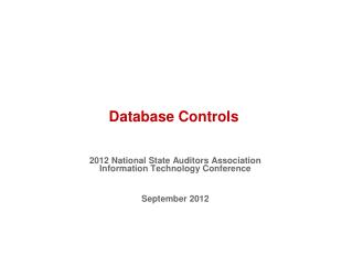 Database Controls