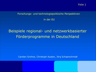 Forschungs- und technologiepolitische Perspektiven in der EU