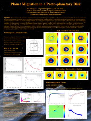 Planet Migration in a Proto-planetary Disk