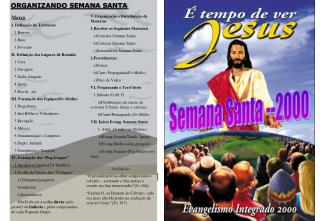 ORGANIZANDO SEMANA SANTA