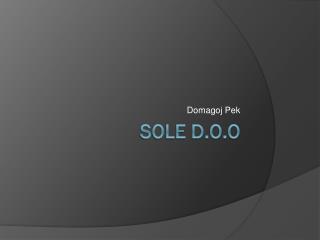 Sole d.o.o