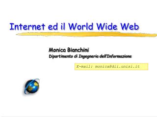 Internet ed il World Wide Web