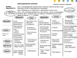 viikko 41 8. – 12.10.2012