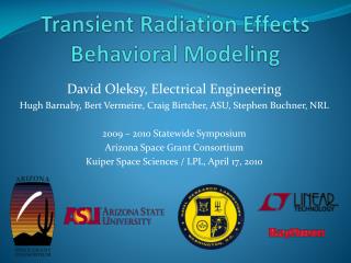 Transient Radiation Effects Behavioral Modeling