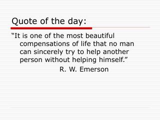 Quote of the day: