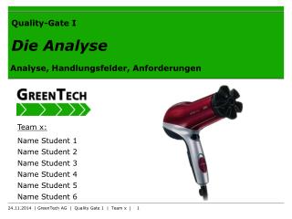 Quality-Gate I Die Analyse