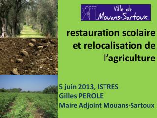 restauration scolaire et relocalisation de l’agriculture