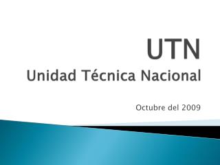 UTN Unidad Técnica Nacional