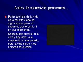 Antes de comenzar, pensemos…
