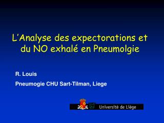 R. Louis Pneumogie CHU Sart-Tilman, Liege