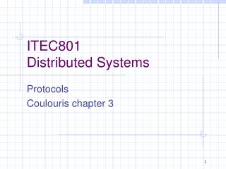 ITEC801 Distributed Systems