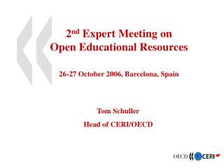 2 nd Expert Meeting on Open Educational Resources