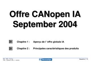 Chapitre 1 :	Aperçu de l ’offre globale IA Chapitre 2 : 	Principales caractéristiques des produits