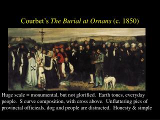 Courbet’s The Burial at Ornans (c. 1850)