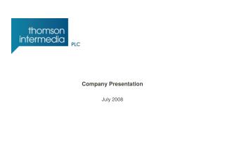 Company Presentation