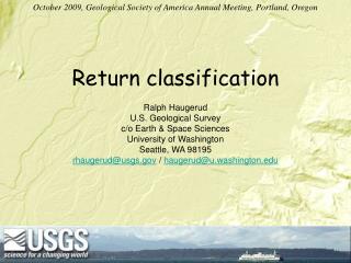 Return classification