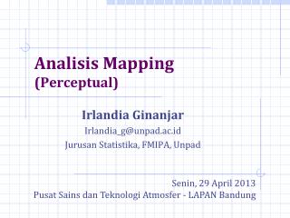 Analisis Mapping (Perceptual)