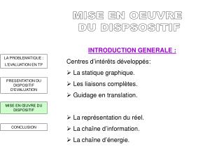 LA PROBLEMATIQUE : L’EVALUATION EN TP