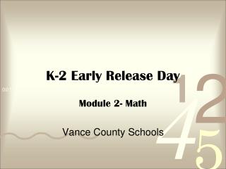 K-2 Early Release Day