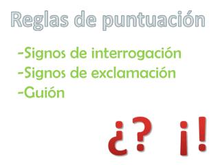 Reglas de puntuación