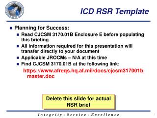 ICD RSR Template