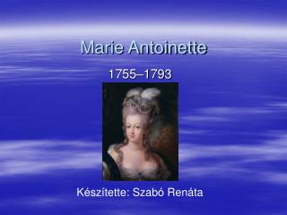 Marie Antoinette