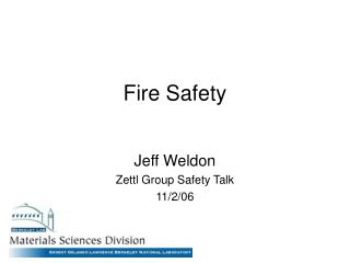 Fire Safety