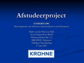 Afstudeerproject