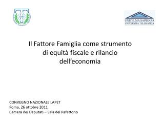 Il Fattore Famiglia come strumento di equità fiscale e rilancio dell’economia