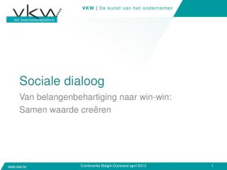 Sociale dialoog