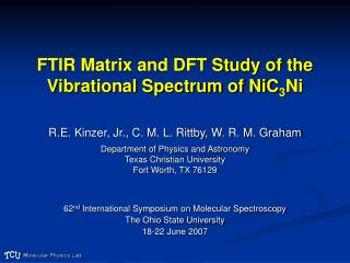 FTIR Matrix and DFT Study of the Vibrational Spectrum of NiC 3 Ni